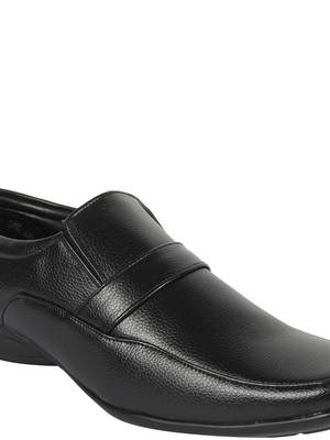 Vardhra Men's Black Synthetic Leather Derby Formal Shoes 5