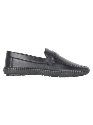 Vardhra Men's Black Synthetic Leather Outdoor Casual Loafer 3