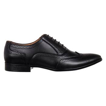 Vardhra Men's Black Synthetic Leather Party Brogue Formal Shoes 3