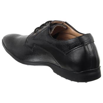 Vardhra Men's BLACK Synthetic Leather Party Derby Formal Shoes 2