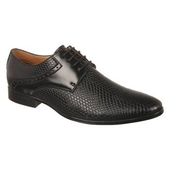 Vardhra Men's Black Synthetic Leather Party Derby Formal Shoes 1