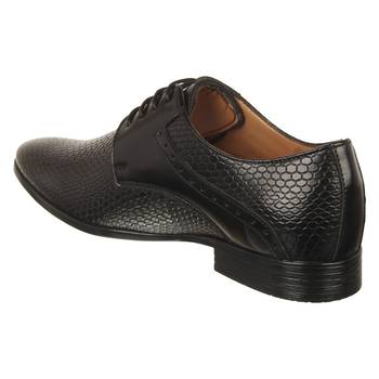 Vardhra Men's Black Synthetic Leather Party Derby Formal Shoes 2