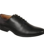 Vardhra Men's Black Synthetic Leather Party Derby Formal Shoes