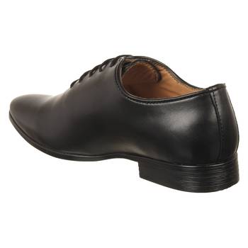 Vardhra Men's Black Synthetic Leather Party Derby Formal Shoes 2