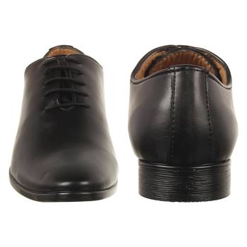 Vardhra Men's Black Synthetic Leather Party Derby Formal Shoes 5
