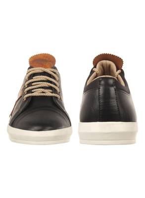 Vardhra Men's Black Synthetic Leather Party Outdoor Casual Shoes 5
