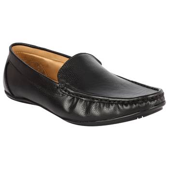 Vardhra Men's Black Synthetic Leather Party Outdoor Formal Loafer 1