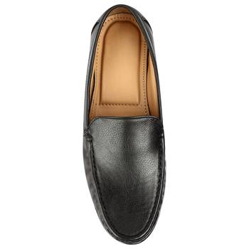 Vardhra Men's Black Synthetic Leather Party Outdoor Formal Loafer 4