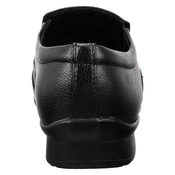 Vardhra Men's Black Synthetic Leather Slip On Formal Shoes 4