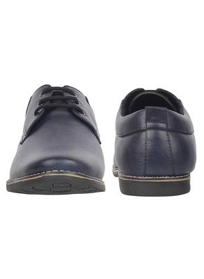 Vardhra Men's Blue Genuine Leather Outdoor Casual Shoes 4