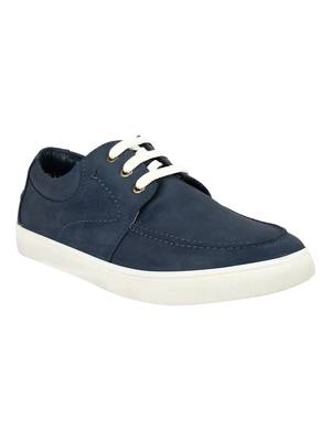 Vardhra Men's Blue Synthetic Leather Casual Sneaker Casual Shoes 1