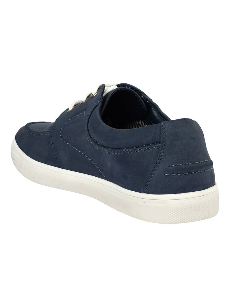 Vardhra Men's Blue Synthetic Leather Casual Sneaker Casual Shoes