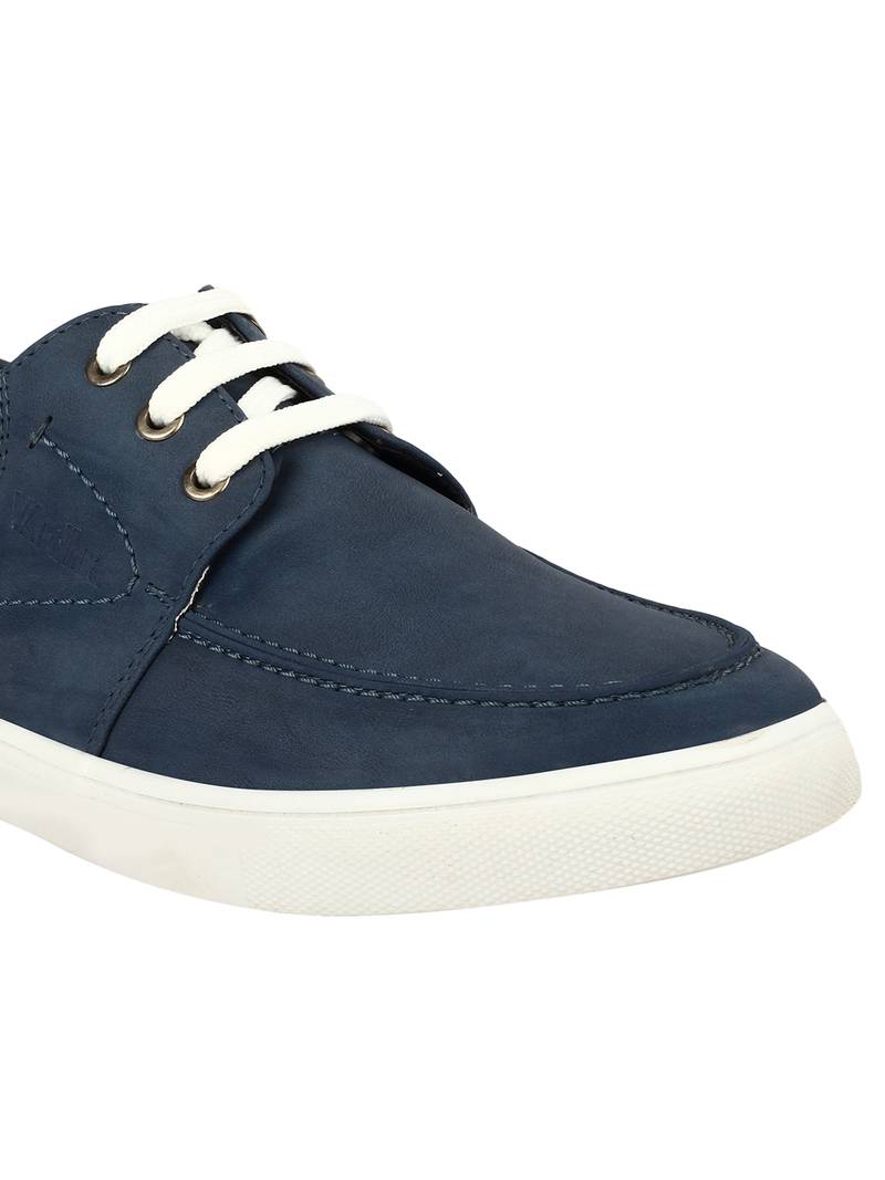 Vardhra Men's Blue Synthetic Leather Casual Sneaker Casual Shoes