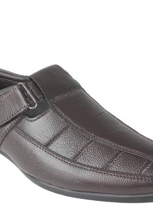 Vardhra Men's Brown Genuine Leather Fisherman Casual Sandal 5