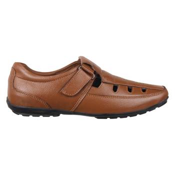 Vardhra Men's Brown Genuine Leather Fisherman Casual Sandal 2