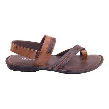 Vardhra Men's Brown Genuine Leather Outdoor Casual Sandal 2