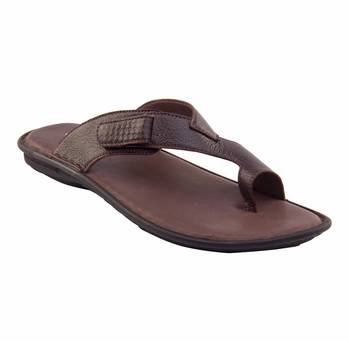 Vardhra Men's Brown Genuine Leather Outdoor Casual Sandal 1