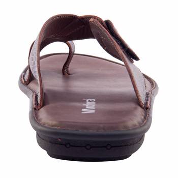Vardhra Men's Brown Genuine Leather Outdoor Casual Sandal 5