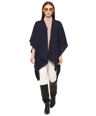 Cashmere Navy Blue Cape / Shrug 1