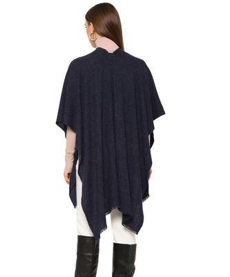 Cashmere Navy Blue Cape / Shrug 4