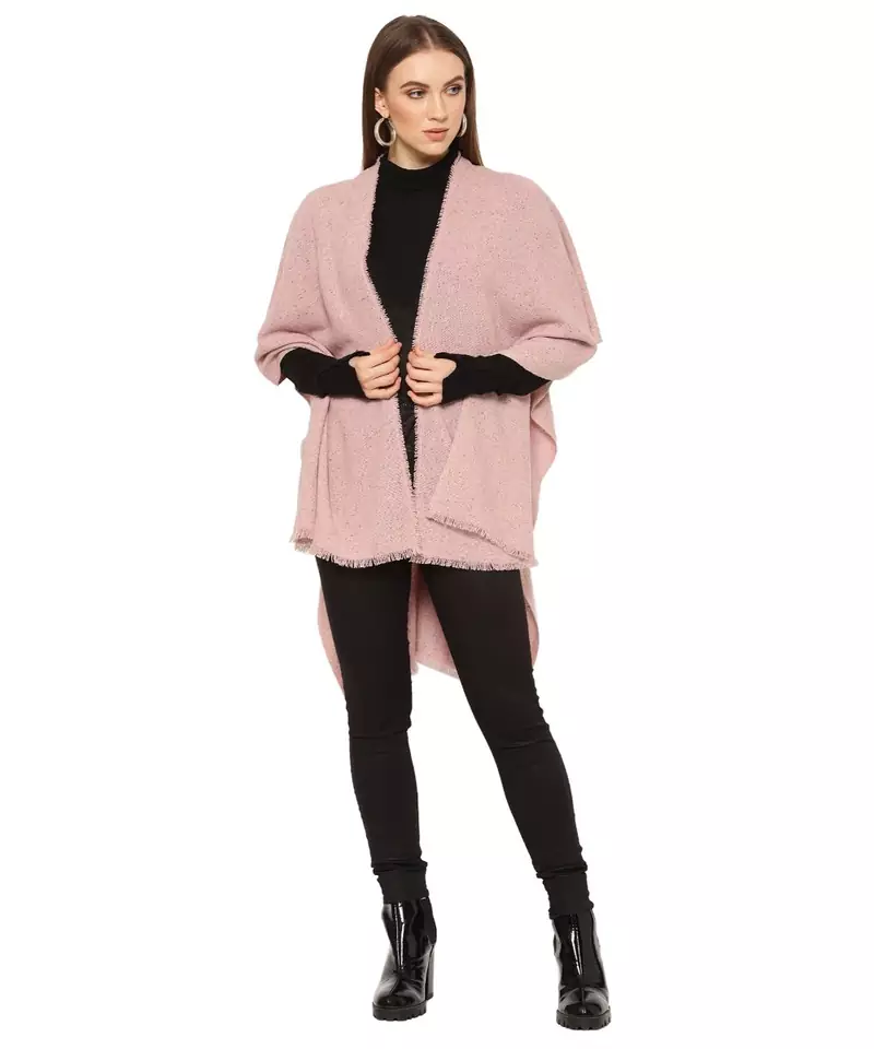 CASHMERE PINK CAPE / SHRUG