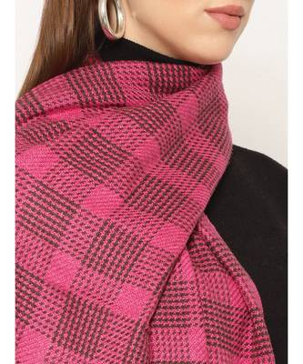 Checked / Plaid Cashmere Scarf 2