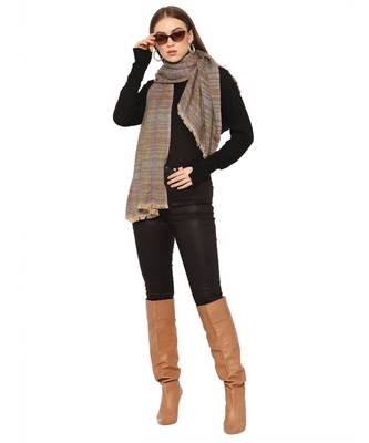 Checked / Plaid Cashmere Scarf 1
