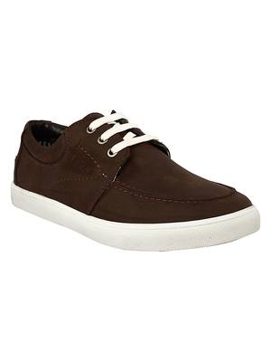 Vardhra Men's Brown Synthetic Leather Casual Sneaker Casual Shoes 1