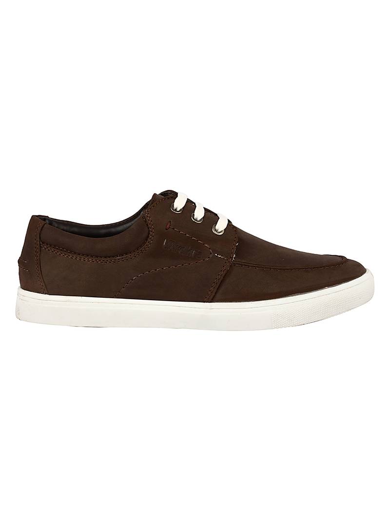 Vardhra Men's Brown Synthetic Leather Casual Sneaker Casual Shoes