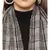 CHECKED / PLAID BLACK & WHITE CASHMERE SCARF