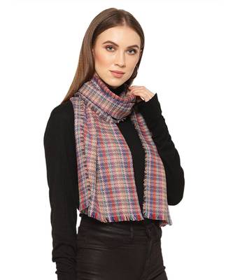 Checked / Plaid Cashmere Multi Color Scarf Muffler 2