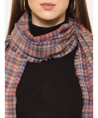 Checked / Plaid Cashmere Multi Color Scarf Muffler 3
