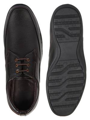 Vardhra Men's Brown Synthetic Leather Derby Formal Shoes 4