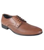 Vardhra Men's Brown Synthetic Leather Derby Formal Shoes