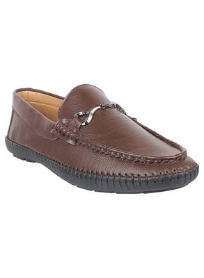 Vardhra Men's Brown Synthetic Leather Outdoor Casual Loafer 1