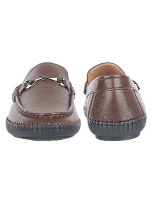 Vardhra Men's Brown Synthetic Leather Outdoor Casual Loafer 4