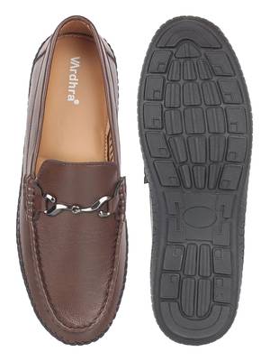 Vardhra Men's Brown Synthetic Leather Outdoor Casual Loafer 5