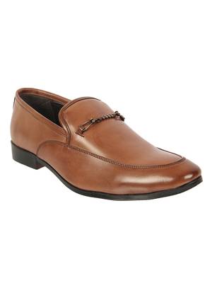 Vardhra Men's Brown Synthetic Leather Slip On Casual Mocassin 1