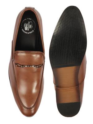 Vardhra Men's Brown Synthetic Leather Slip On Casual Mocassin 4