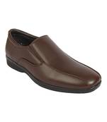 Vardhra Men's Brown Synthetic Leather Slip On Formal Shoes