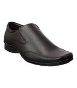 Vardhra Men's Brown Synthetic Leather Slip On Formal Shoes