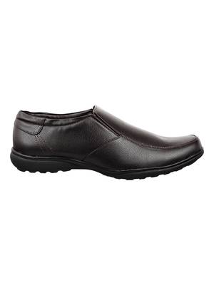 Vardhra Men's Brown Synthetic Leather Slip On Formal Shoes 2