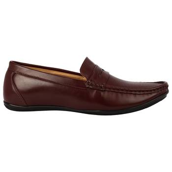 Vardhra Men's Cherry Synthetic Leather Party Outdoor Formal Loafer 2