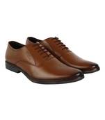 Vardhra Men's Dark Tan Genuine Leather Brogue Formal Shoes
