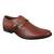 Vardhra Men's Tan Genuine Leather Single Monk Formal Shoes