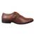 Vardhra Men's Tan Genuine Leather Single Monk Formal Shoes