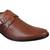 Vardhra Men's Tan Genuine Leather Single Monk Formal Shoes