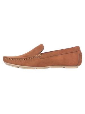 Vardhra Men's Tan Suede Leather Outdoor Casual Loafer 2