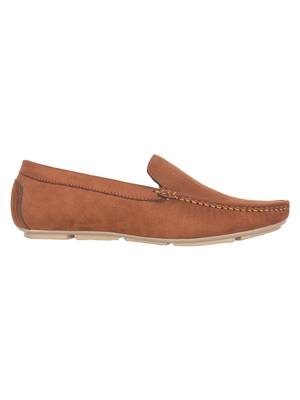 Vardhra Men's Tan Suede Leather Outdoor Casual Loafer 3