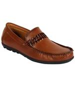 Vardhra Men's Tan Synthetic Leather Casual Loafer